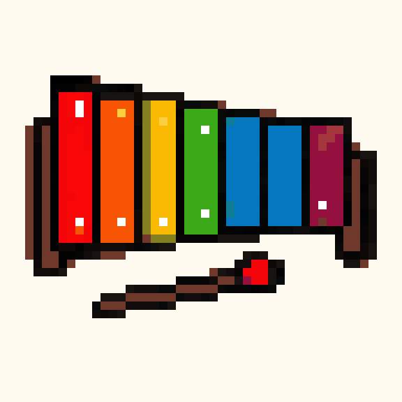 Xylophone pixel pattern