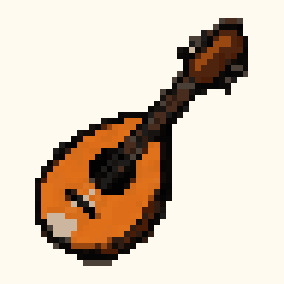 Mandolin pixel pattern