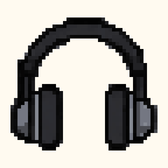Headphones pixel pattern