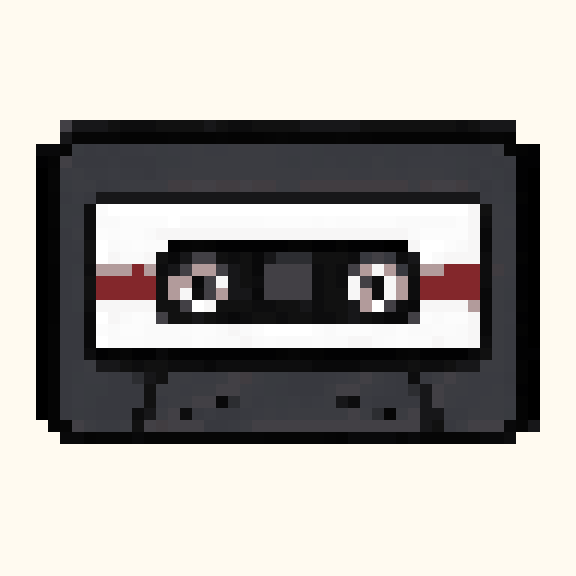 Cassette Tape pixel pattern