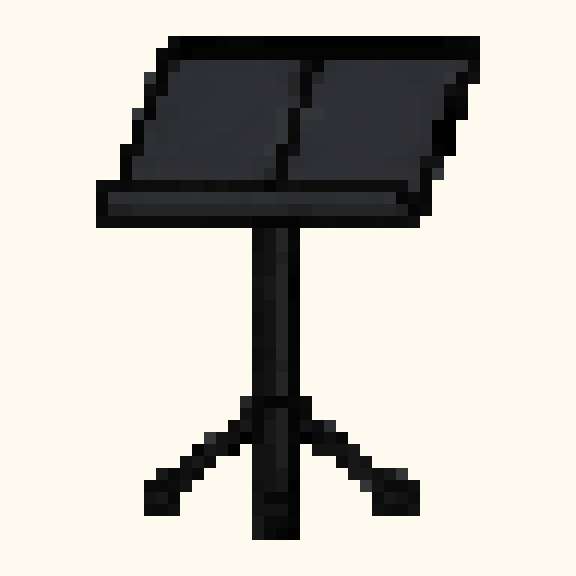 Music Stand pixel pattern
