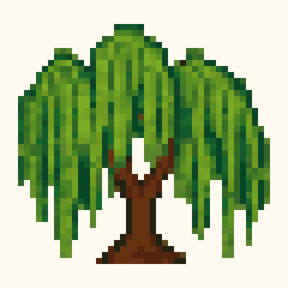 Willow Tree pixel pattern