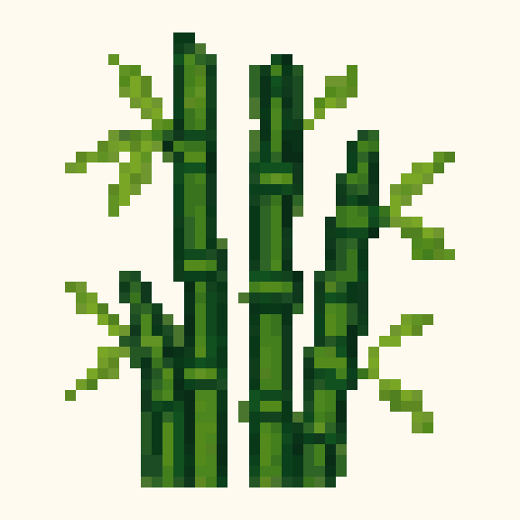Bamboo pixel pattern