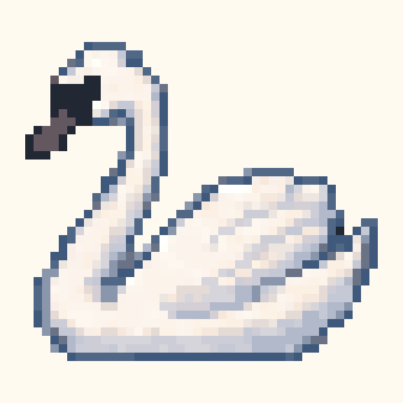 Swan pixel pattern