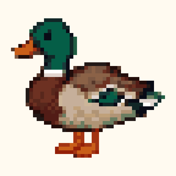 Duck pixel pattern