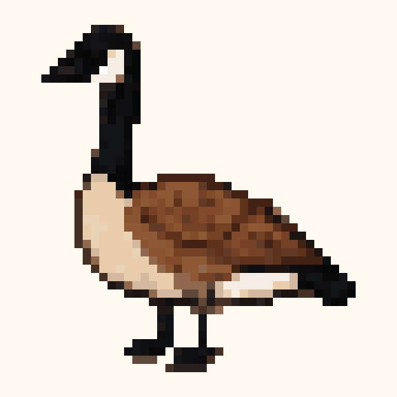 Goose pixel pattern
