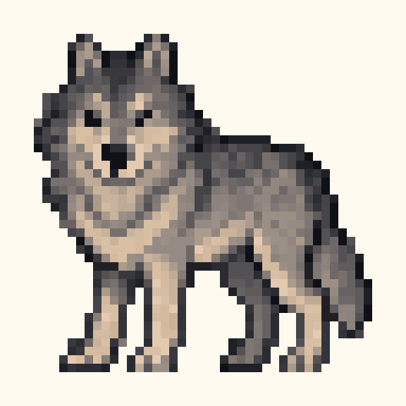 Wolf pixel pattern