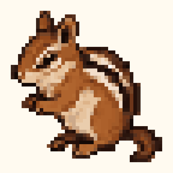 Chipmunk pixel pattern