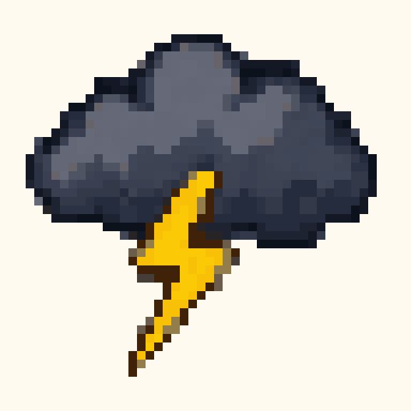 Thundercloud pixel pattern