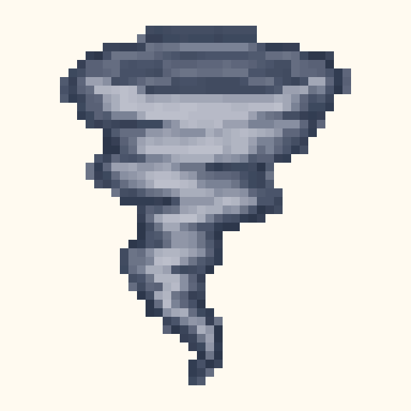 Tornado Swirl pixel pattern